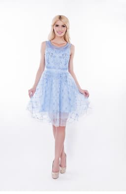 Rochie baby doll bleu Ely 1