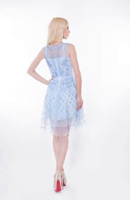 Rochie baby doll bleu Ely 3