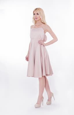 Rochie eleganta roz prafuit 3