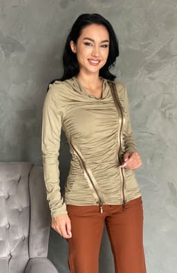 Bluza dama cu fermoare 5