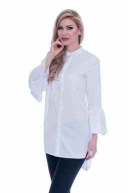 Camasa alba dama cu maneci evazate 1