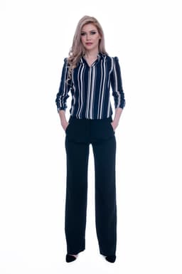 Camasa dama eleganta albastra 4