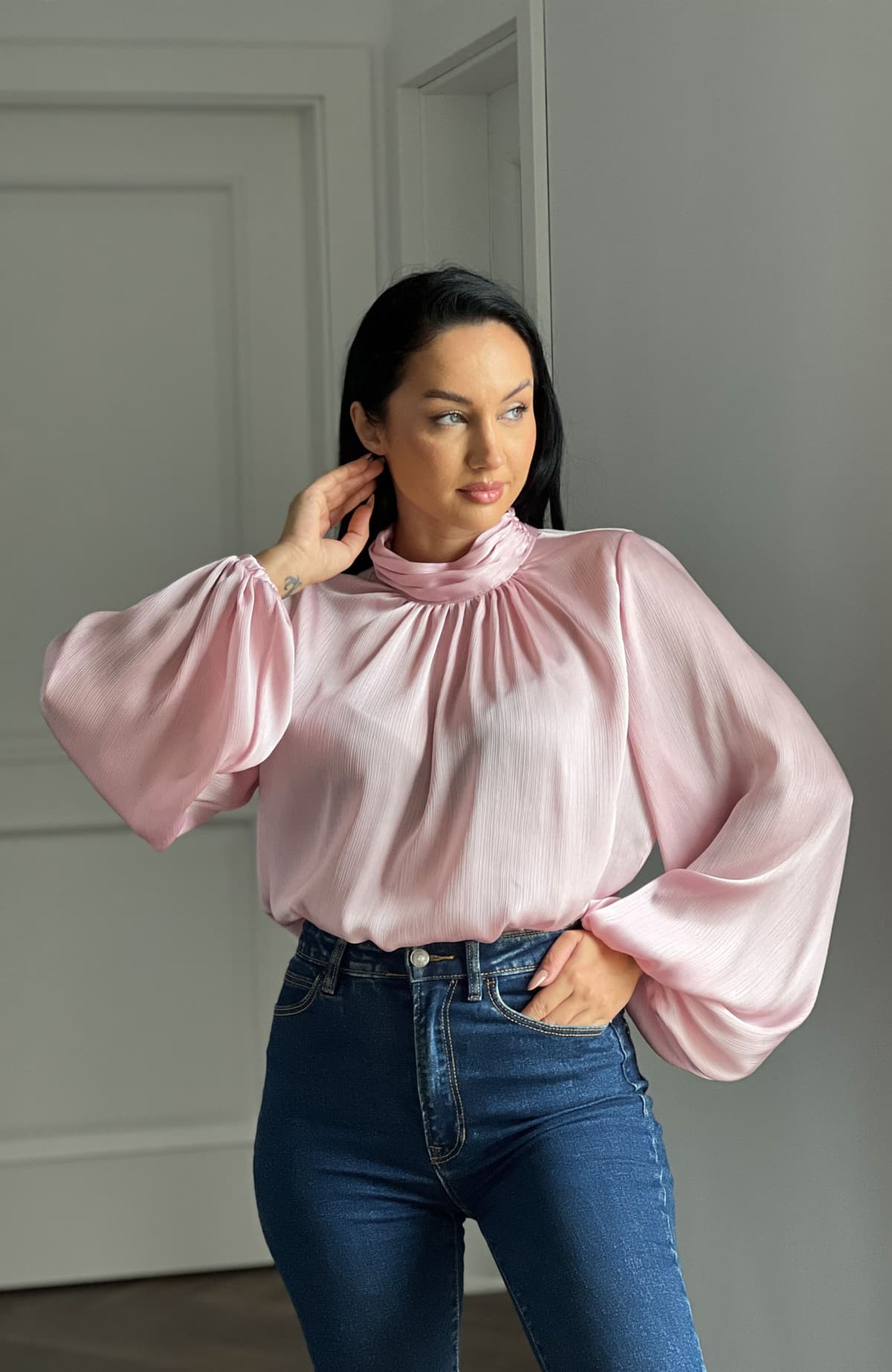 Camasa dama eleganta roz