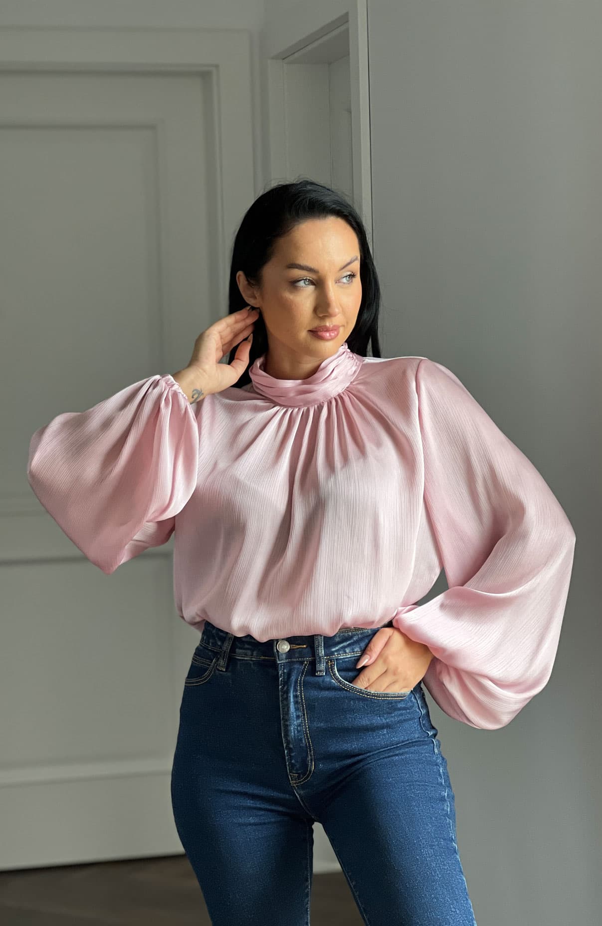 Camasa dama eleganta roz