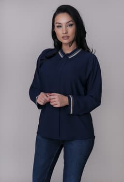 Camasa office dama albastra 2