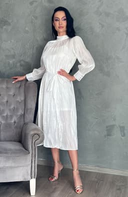 Rochie alba vaporoasa pentru cununie 2