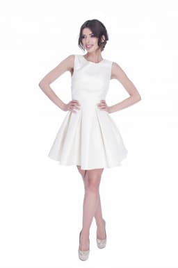 Rochie baby doll auriu sidef 6