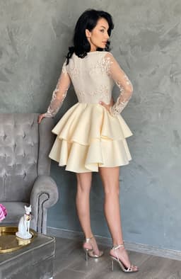 Rochie baby doll cu dantela 3