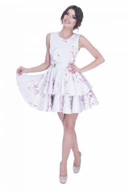 Rochie baby doll cu flori 5