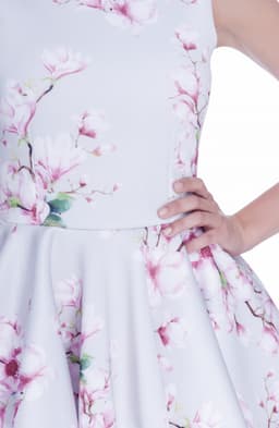 Rochie baby doll cu flori 4