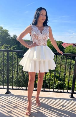 Rochie baby doll cu volane 3