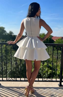 Rochie baby doll cu volane 7