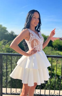 Rochie baby doll cu volane 2