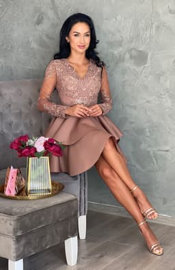 Rochie baby doll eleganta scurta 5