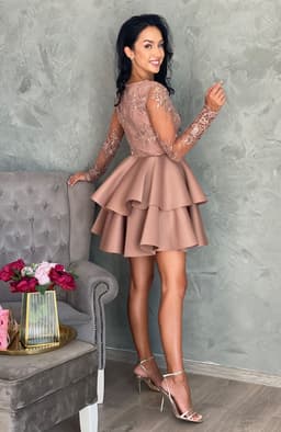 Rochie baby doll eleganta scurta 3