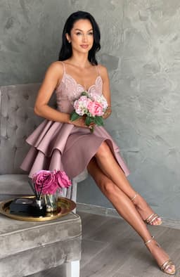 Rochie babydoll cu dantela 6