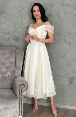 Rochie cununie civila din organza 4