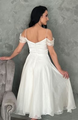 Rochie cununie civila din organza 5