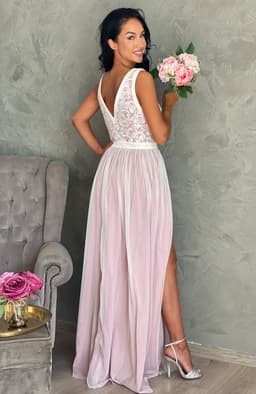 Rochie cununie civila lunga cu dantela 5