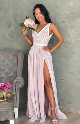 Rochie cununie civila lunga cu dantela 4