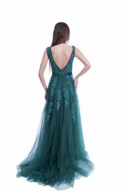 Rochie dantela verde 4