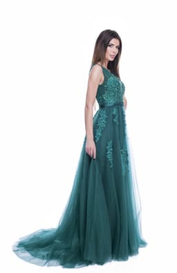 Rochie dantela verde 5
