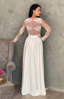 Rochie de cununie alba lunga 5