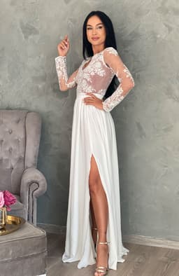 Rochie de cununie alba lunga 4