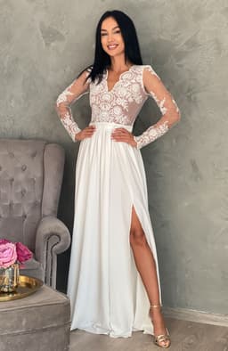 Rochie de cununie alba lunga 3