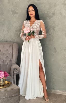 Rochie de cununie alba lunga 1