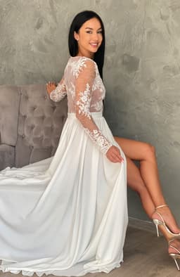 Rochie de cununie alba lunga 7