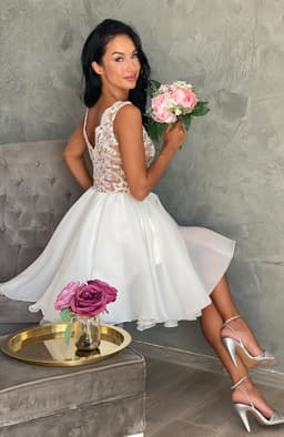 Rochie de cununie midi 5