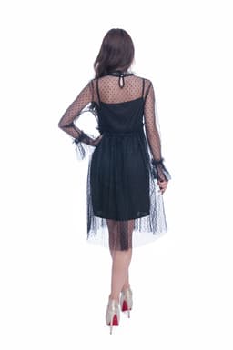 Rochie de ocazie dantela neagra 4