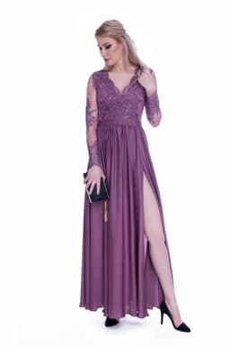 Rochie de ocazie din dantela lunga Ely 3