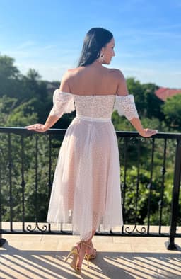 Rochie de ocazie din dantela si tull 7