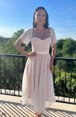 Rochie de ocazie din dantela si tull 8