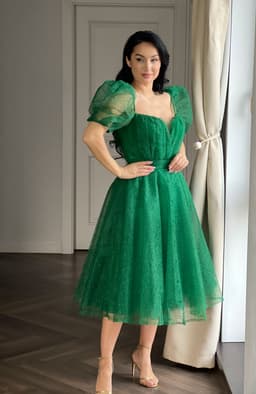 Rochie de ocazie eleganta verde 5