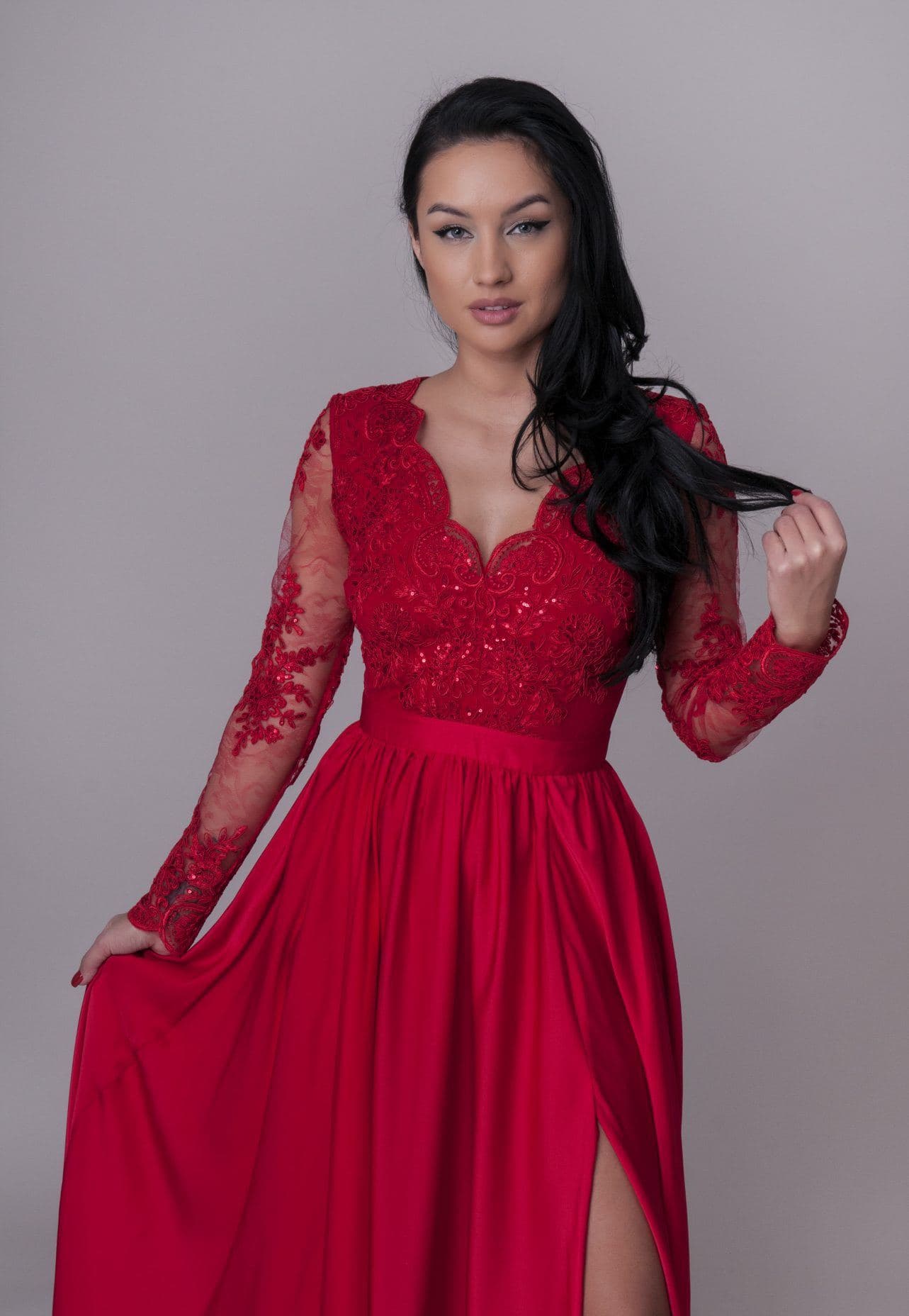 Rochie de ocazie lunga rosie