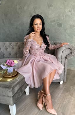 Rochie de ocazie midi baby doll 5