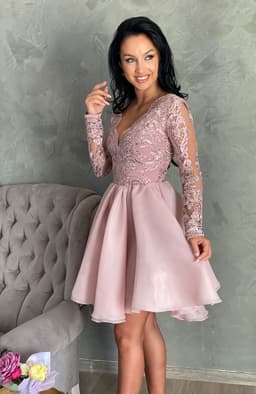 Rochie de ocazie midi baby doll 7