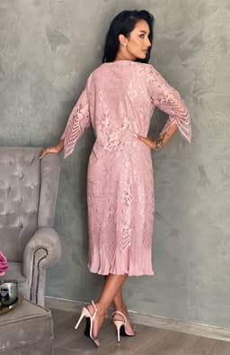 Rochie de ocazie midi cu aplicatii 6