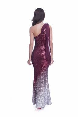 Rochie de ocazie paiete lunga in degrade Dya 5