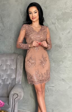 Rochie de ocazie scurta din dantela 3