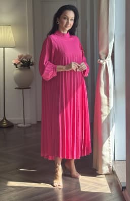 Rochie de ocazie vaporoasa fucsia 2