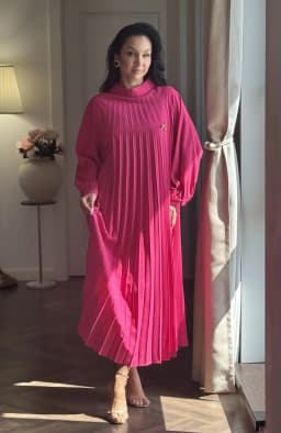 Rochie de ocazie vaporoasa fucsia 3