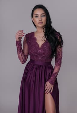 Rochie de ocazie violet 2
