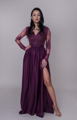 Rochie de ocazie violet 3