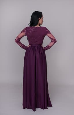 Rochie de ocazie violet 5