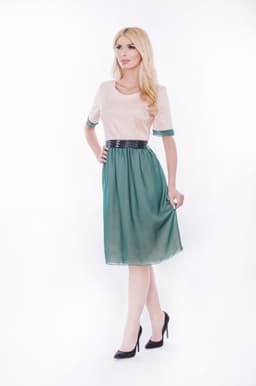 Rochie de seara xxl online cu aplicatii in talie 4