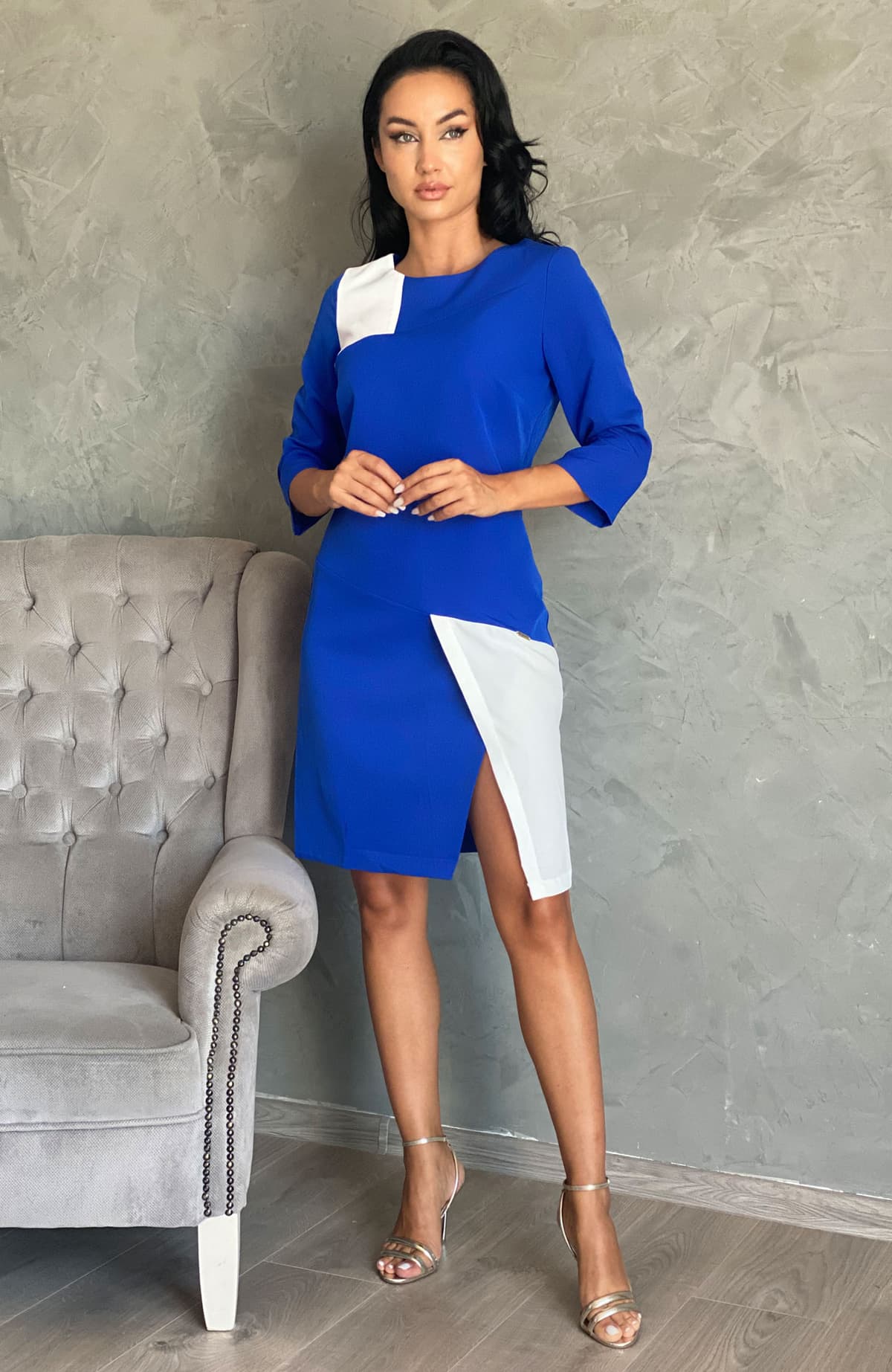 Rochie de zi eleganta petrecuta